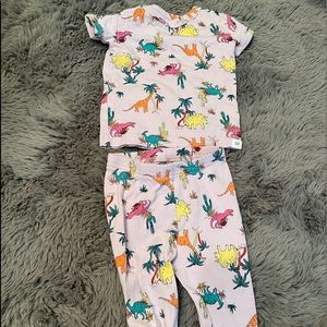 Baby Gap Dinosaur PJ Set Size 6-12 Months Excellent Condition!
